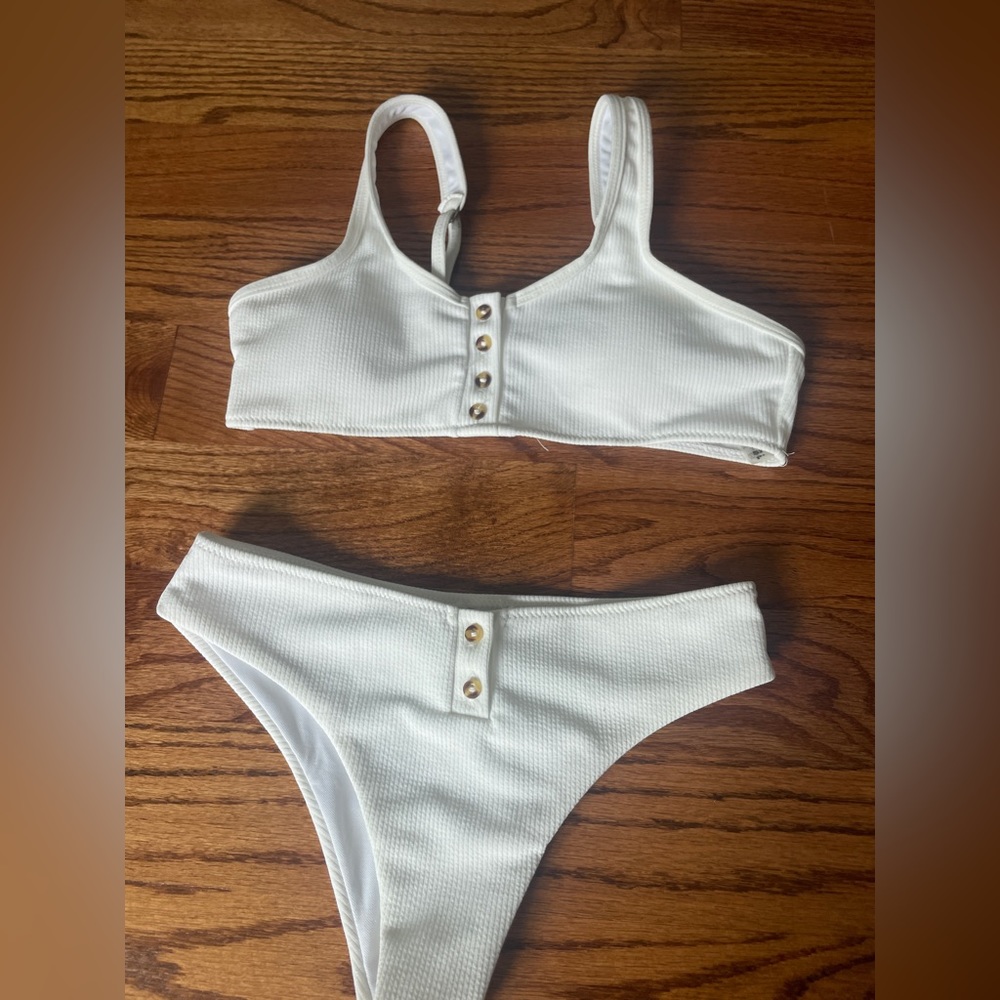 white bikini